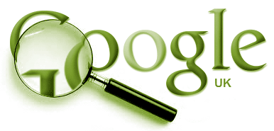 Google logo magnified