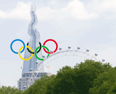 Olympic rings distorting The