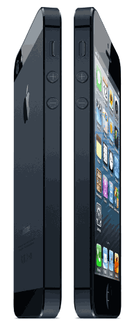 front and rear photos of iPhone 5