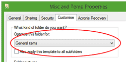 Windows Folder-type Choice