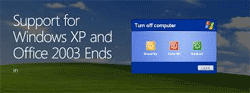 Microsoft Ends Support for Windows XP - screen capture from Microsoft